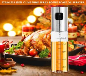 100ML Leakproof stainless steel bottle olive oil sprayer kitchen seasoning soy sauce barbecue bottle BBQ7596677