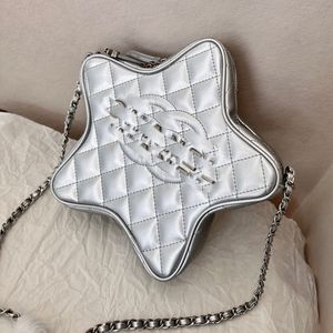 Oryginalna skórzana torba gwiazd moda 24 cchain torba na ramię luksusowe ciśnienie krzyżowe torebka torebka duża pojemność pikowana torba designerska kosmetyka