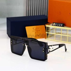 Luxus-Designer-Sonnenbrille, quadratisch, schwarzes Nylon, großer Rahmen, Damen-Sonnenbrille, trendiges rundes Gesicht, kleines Gesicht, hochwertige Sonnenbrille für Herren
