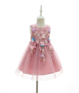 02年の誕生日幼児の女の子バプテスマドレス衣装新生児のお姫様子供ギフト洗礼服を着た花の女の子7843915