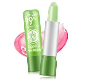 120pcslot DHL Makeup Lipstick Waterproof Lipgloss Color Changing Long Lasting Lip Stick Aloe vera lip balm Cosmetic6317090