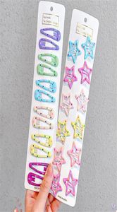 Ultime stelle geometriche in metallo piccole forcine set neonate bambini bambini fermagli per capelli spille accessori barrette fermacapelli copricapo4856859