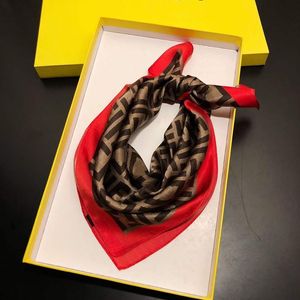 2023 Elegant Geometry Print Square Scarf Women Bandana Hairband Lady Head Wraps Female Shawl Fashion Neckerchief