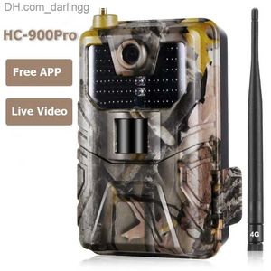 Jagdkameras HC-900PRO 4G Kamera 36MP 4K/30ftp Echtzeit Video Application Trail Night Mobile Wireless Wildlife Monitoring Q240306