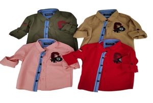 Baby and middle school children039s shirts fabric comfortable soft 100 cotton Spandex spring autumn high quality Age Range 903760581