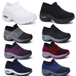 Large size men women's shoes cushion flying woven sports shoes hooded shoes fashionable rocking shoes GAI casual shoes socks shoes 35-43 41 trendings