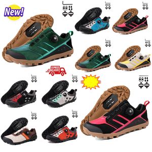 Calçados Calçados Homens Speed ​​Road Bike Sapatilhas Plano Carbono Ciclismo Shsoes MTB Cleats Mulheres Mountain Bike Sapatos SPD Pedais Racing Biking Footwar GAI