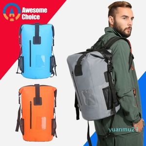 Borsa da nuoto impermeabile esterna da 30 litri Zaino secchio Sacco asciutto Borsa da viaggio Rafting Sport Kayak Canoa Borsa impermeabile da viaggio