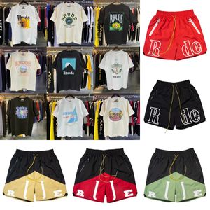 Haikyuu mass camiseta camisetas shorts rhude camisa de verão moda de manga curta camisetas ss Europa America homens homens redondos de pescoço tshirts imprimindo um tamanho dos EUA sxl