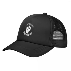 Basker Angerfist Hardcore Stretchy Trucker Hat Mesh Baseball Cap justerbar snapback -stängning Hattar för män Kvinnor Bekväma andningsbara