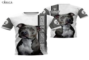 2020 Fashion Animal Rescue Amstaff Dog 3D Full Printed Tshirt Men Women Harajuku Casual Pet Dog Design Punk Style Tops2957584