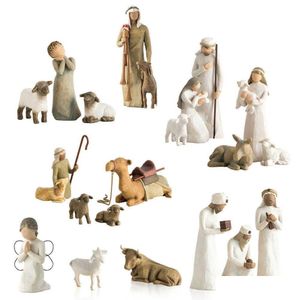 Articoli di novità Willow Tree Natività Figure Statua dipinta a mano Decor Regalo di Natale G230520 Consegna di goccia Giardino domestico Dhrqb