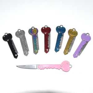 Outdoor OK Portable Mini Stainless Steel Fruit Folding Keyknife Opening Knife 533399