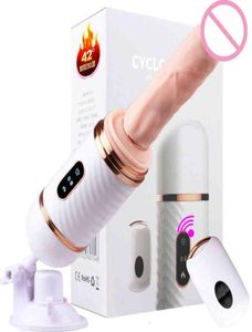 Massaggiatori giocattoli del sesso telecomando senza fili macchina automatica del sesso vibratori telescopici del dildo per le donne giocattolo della pistola di pompaggio della masturbazione8849381