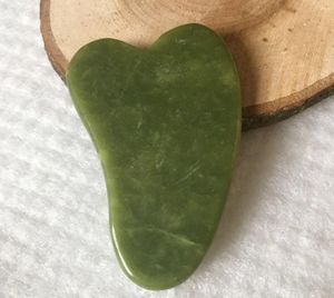 Natürliches Jade-Massagegerät, Guasha-Brett, Gua-Sha-Gesichtsbehandlung, natürliches Jade-Stein, Schaben, Pflege, gesundes Werkzeug. 6130475