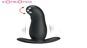 7 Speed ​​Tickling Anal Vibrator for Man Prostate Massager med Strong Suction Cup Anus Butt Plug Anal Beads Plugs Erotic Sex Toys Y1100335