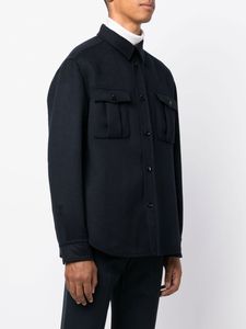 Designer men kurtka Brioni Button Front Front Bomber Kurtka wierzchnia odzież Casual Ubrania Kurtki z długim rękawem