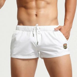 Купальники Seobean, мужские шорты для плавания с сетчатой подкладкой, плавки для мужчин, сексуальный короткий пляжный купальный костюм, супер горячий