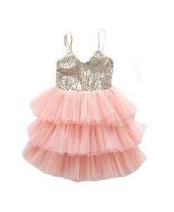 2020 Summer New Baby Girl Dress Sequins Sleeveless Cake Dress Kid Princess Dress for Girls Children Clothes E218729735261