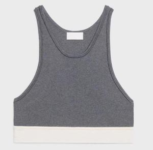 Kadın Tasarımcı Giyim Tankları Caims T Shirt Gri Kırmızı Çizgili Yaz Fit Üstler Femme Takipleri Yoga Mahsulü Kadın için Üst Antrenman Tankları5293365