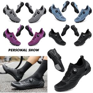 dzesigner Scarpe da ciclismo Uomo Sport Scarpe da bici da strada sterrata Scarpe da ginnastica da ciclismo velocità piatte Scarpe da montagna Calzature per biciclette SPD Scarpe tacchette 36-47 GAI