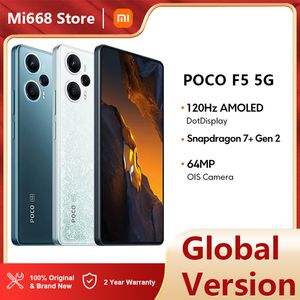 Globale Version POCO F5 5G 8 GB 256 GB Snapdragon 7+ Gen 2 6.67 '' 120Hz Amoled Display 64MP Triple Camera NFC 67W Turbo -Ladung