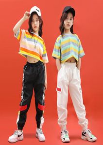 Kleidungssets Cooles Design Teenager-Mädchen Crop Top T-Shirt und Hose Set Fancy Hip Alter 4 5 6 7 8 9 10 11 12 13 14 15 16 17 Jahr 6175222