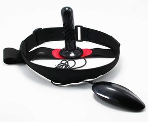 Uzaktan Kumanda Titreşimli Dildo Kayış Deri Külot BDSM Bondage Harness Seks Oyuncakları Erkek Geyler Yetişkin Strapon Cihazı X05039719511