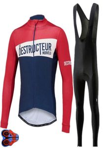 2019 Pro Team Morvelo långärmad cykeltröja byxor Set Autumn Cycling Clothing Bike Kit Ropa de Ciclismo Invierno Mujer7837910
