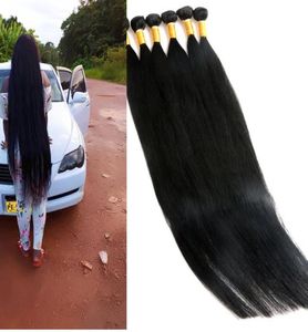 Virgin Human Hair Bundles Brazilian Hair Weaves Unbreeced 840inch wefts Indian Peruansk Malaysian Mink Human Hair Extensions1594119