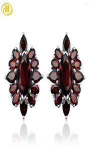 Orecchini per borchie Naturale Red Garnet Sterling Sterling Sterling 15 Carats genuino gemma classico Women39s Gioielli Royal Luxury Style G9626812