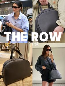 The Row Nina Bowling Bag Couro Liso Mulheres Designer Bolsas Alça De Ombro Fechamento Com Zíper Axilas Alça Superior Com Caixa