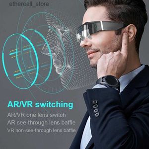 Dispositivos VR / AR Óculos inteligentes 3D AR / VR OLED de 200 polegadas com tela gigante VR óculos HDMI com suporte para sistema Android Bluetooth WIFI Q240306