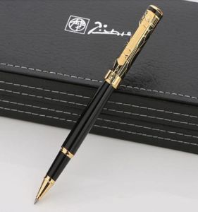 Top Quality Picasso black metal Roller ball pen with Gold Clip business office stationery writing gift ball pens8740174