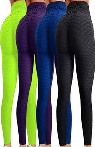 Calças de yoga de fitness esportes leggings jacquard esportes leggings feminino correndo calças de cintura alta yoga apertado calças esportivas 7533919