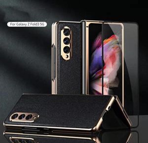 Dla Samsung Galaxy Z Fold 3 W22 Ultra cienkie składane tylne okładkę odporna na wstrząsy telefonu komórkowego z ekranem Protactor251F37574726234937