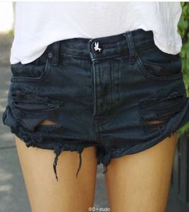 Vintage rasgado buraco franja denim tanga shorts feminino sexy bolso uma colher de chá jeans shorts verão inteiro menina denim espólio sh8198072