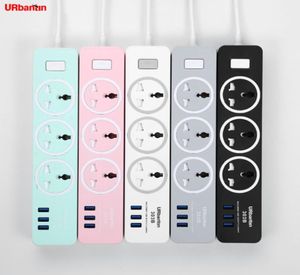 Power Strip Smart Plug Home Electronics Fast Charging Socket med USB Universal Socket Plug Extension Cord Socket för EU UK AU9248583