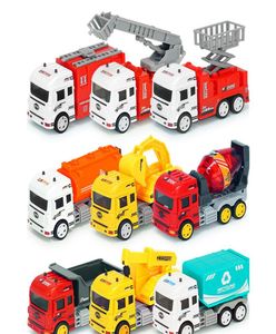 Multistijl Diecasting Speelgoed Vrachtwagen graafmachine brandweerwagen techniek voertuig mini inertie kinderen speelgoed Gift pu35402022