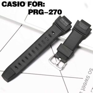 Oglądaj zespoły akcesoria dla Casio Protrek PRG-270 PRG270 Męskie sportowe wodoodporne pasmo gumowe L240307