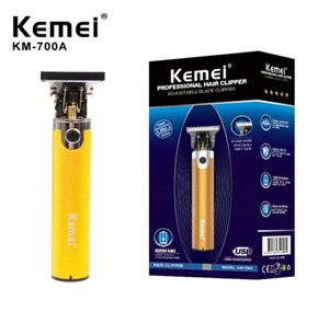 kemei km700a理髪店ショップ電動ヘアクリッパープロフェッショナルマシンビアードトリマー充電式ワイヤレスツール4923353