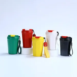 Vattenflaskor fashionabla hexagonala kaffekoppar för kvinnor med högt estetiskt värde Anpassningsbart kontorbil och resor