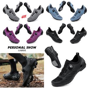 Designer Cycling Shoes Men Sports Dirt Road Bike Shoes Flat Speed ​​Cycling Sneakers Flats Mountain Bicycle Footwear Spd Cleatdas Shoes 36-47 GAI