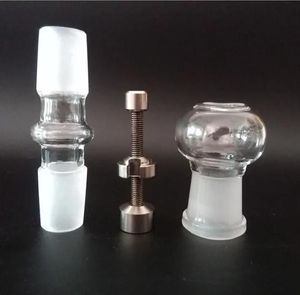 dome glass adapter GR2 titanium nail one whole set for vapor Glass bubbler Water Pipe bongs ZZ