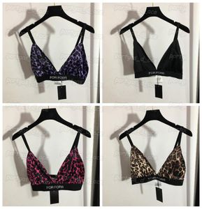 Bokstäver kvinnor bras sexig leopard casual bh för kvinnor mode sommar coola underkläder tops1491552