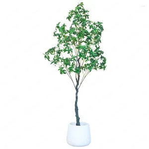 Fiori decorativi Grande pianta di simulazione Campana Cavallo Ubriaco Legno Verde Interno Soggiorno Decorazione Paesaggio Albero Pavimento Bonsai