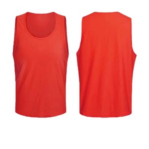 12 6 PCS Adults Children Soccer Training Vest Football Shirts Jerseys Scrimmage Practice Sports Breathable Team 240228