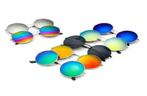 Kinder Sonnenbrille Jungen Mädchen Klassisches Design Frosch Runde Sonnenbrille Kinder Strandzubehör UV-Schutzbrille Kinder Retro Brillen6787654