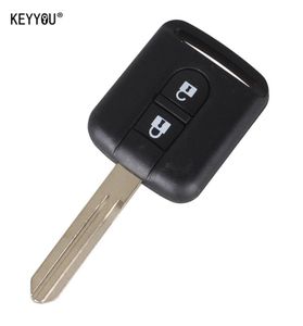 Nuovo ricambio custodia per chiave a distanza per auto Fob Keyless Entry 2 pulsanti per Qashqai Nissan Micra Navara Almera Note1716215