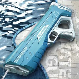 Toys Gun Gun Toys Electric Continuous Water Gun Automatic Water Absorption Spray Gun High Pressure Powerful Technology Water Gun Outdoor Toy Gift 230518 240306